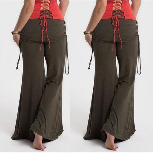 New hot selling loose flared pants, popular wide leg long pants for women - Picture 19 of 31