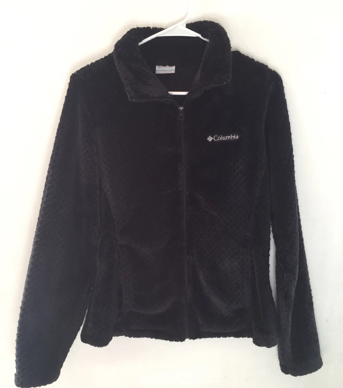 Columbia Womens Jacket Size Small Fast Beauty Plush Super Soft Full Zip Black eBay
