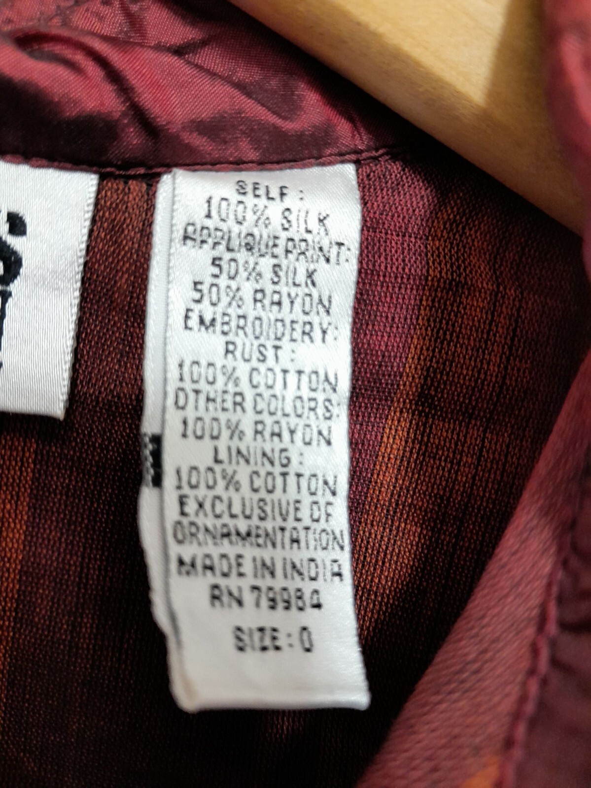 Vtg Chicos Silk Jacket Patchwork Embroidered Wear… - image 9