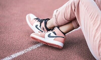 Nike Air Jordan 1 Mid Pink Quartz PS 
