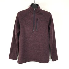 Eddie Bauer Radiator Fleece Sweater Men's Medium 1/4 Zip Pullover Outdoor Winter