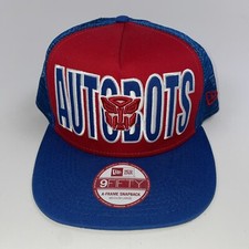 New Era 9FIFTY Transformers Autobots Symbol red blue Trucker Snapback Hat