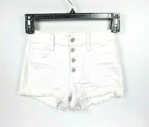 Abercrombie \u0026 Fitch White Raw Cutoff 