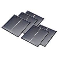 5X Solarpanel Solarzelle Solarmodul Panel Modul Polykristallin 4V 100Ma 70X70Mm