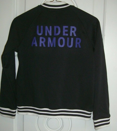 Youth Under Armour Coldgear Black& White Long Sleeve Jacket/Style 1318316/Size M - Picture 11 of 12