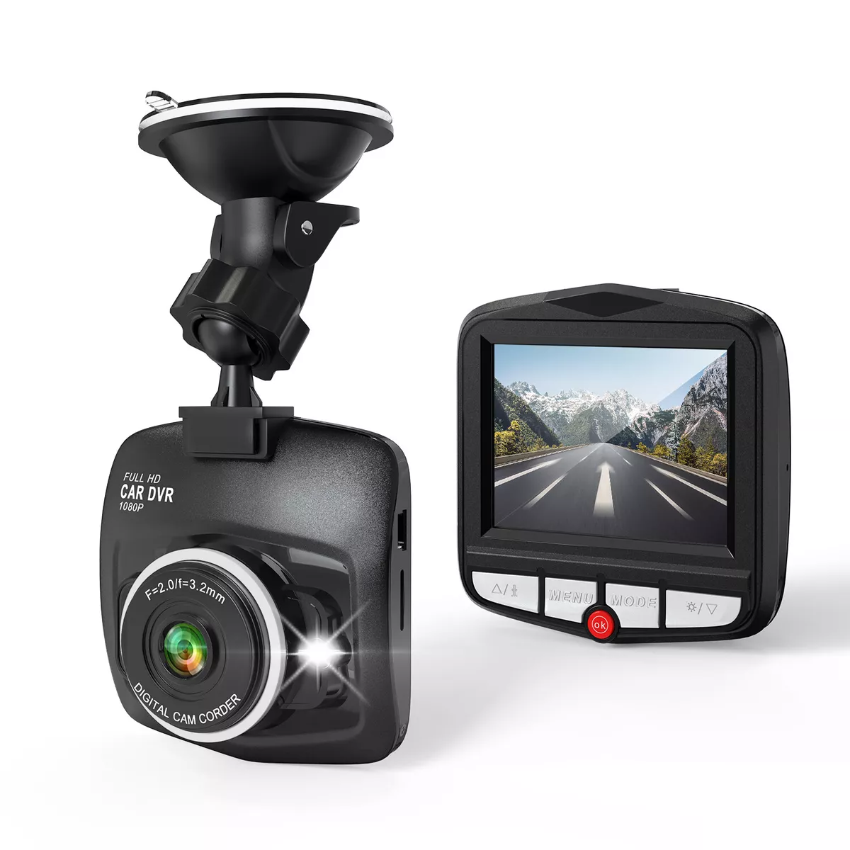 Dash Cam Real 1080p Car Dash Cam Front Dash Camera For Cars Dashboard Camera  Recorder G-sensor With Super Night Vision Loop Recording