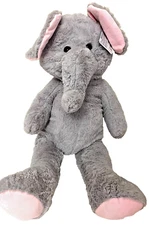 Giant Grey Elephant Plush Toy 31 inch  by Jazwares Russ NWT