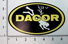 DACOR Oval Scuba Dive Diving Decal Sticker repro 6mil UV vinyl 3.5"x7'' die cut