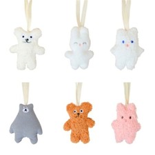 Baby Pacifier Holder Pendant Cartoon Plush Soothing Toy Easy to Clean Ornament