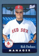 1997 Best SARASOTA Red Sox #27 ROB DERKSEN Manager HALES CORNER Wisconsin