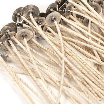 CD 8 Candle Wicks Pretabbed 6  Wicks for Natural Waxes 25 Pc