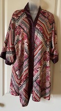 Victoria  s Secret Paisley Satin Silky Robe medium large NWT