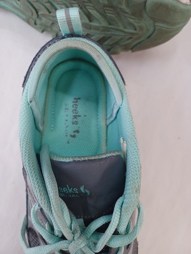Cheeks by Tony Little Athletic Shoes Air Trac Trainer Sneakers Gray Aqua Trim 9 - Picture 6 of 12