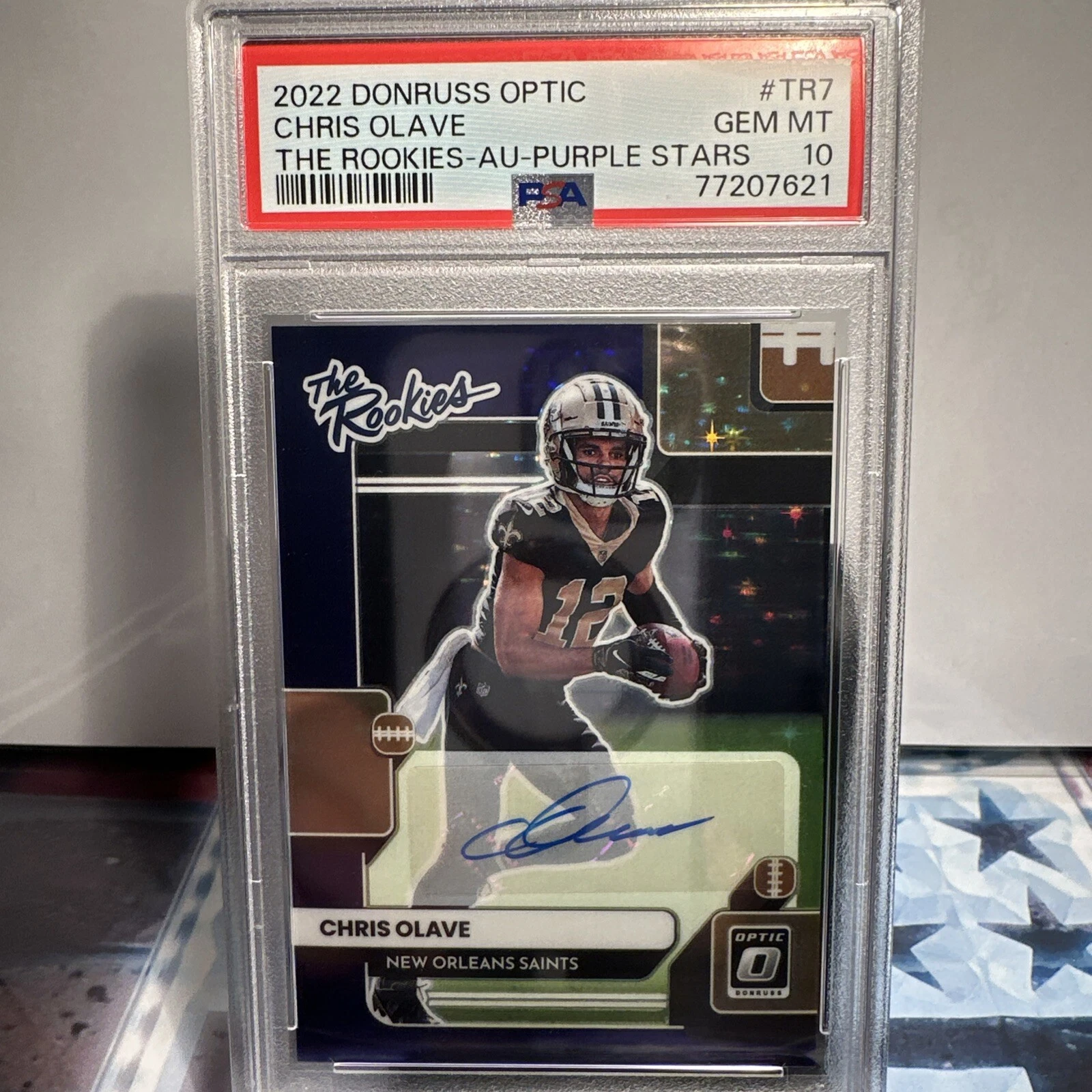 Chris Olave Panini Donruss Optic the Rookies #TR7 Autograph