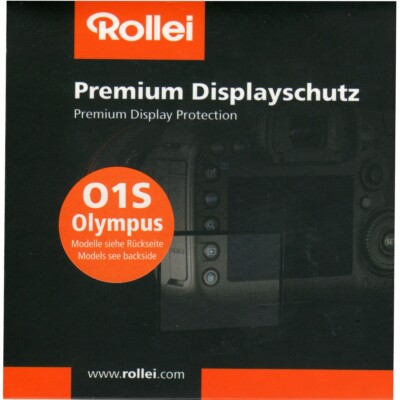 Rollei Displayglas O1S Olympus E-M10 Displayschutz Schutz Mark II Schutzfolie