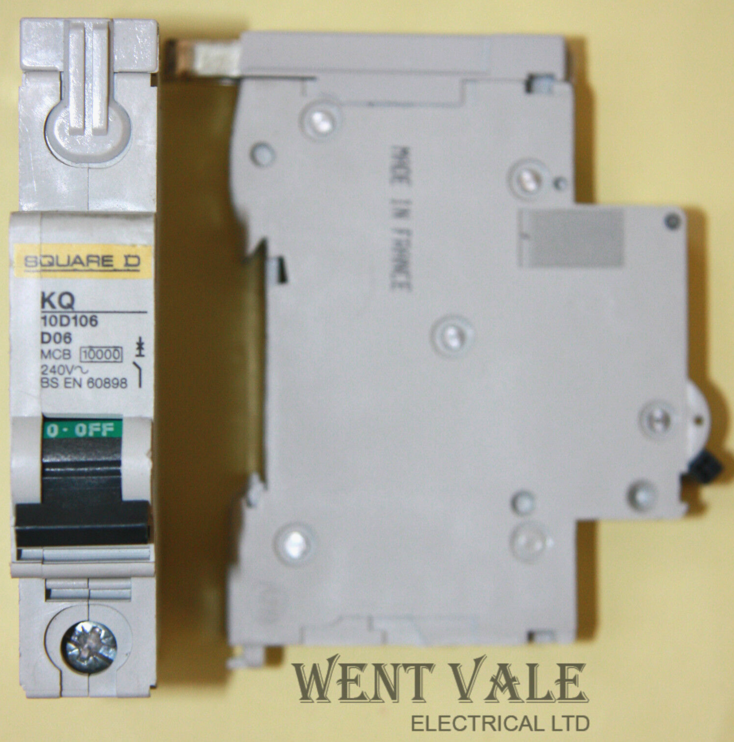 Square D Loadcentre KQ - KQ10D106 - 6a Type D Single Pole MCB Unused