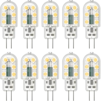 Energiesparende G4 LED Birnen, 10er-Pack, 3W Ersetzt 20W Halogen, Flimmerfrei