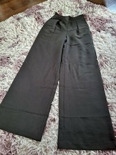 NA-KD High Waisted Wide Leg Suit Trousers Black EU 34 UK 6 BNWT RRP £50