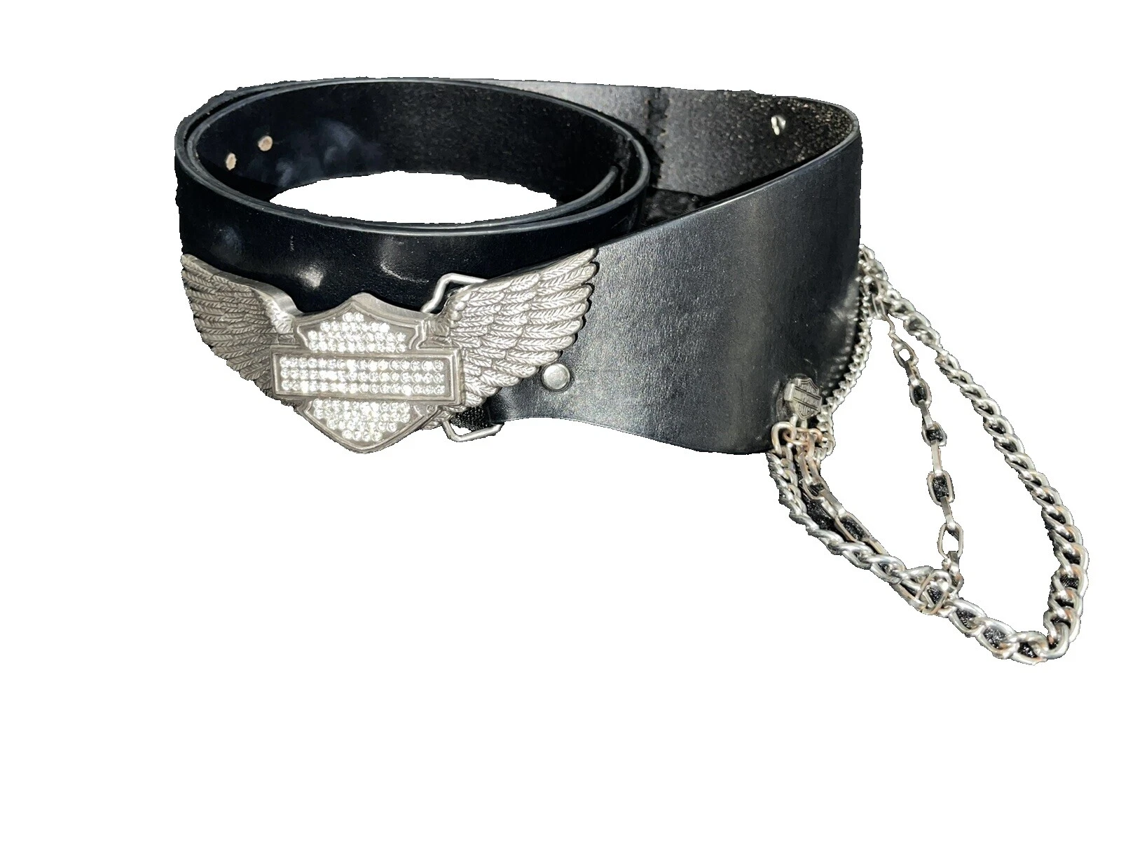 Mujer Harley-Davidson hebillas de cinturón de cuero