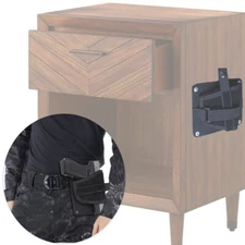 Tactical Gun Holster for Concealed Bedside Table Backpack Hidden Pistol Holder