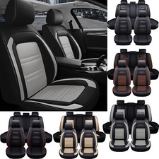 For Honda Civic Car Seat Covers Full Set 5-seater Front Rear Cushion Leather