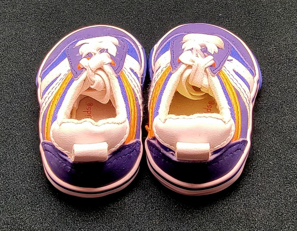 Koala Kids Toddler Boys Shoes Size 2 Blue White Orange Casual Everyday Sneakers - Image 3 of 4