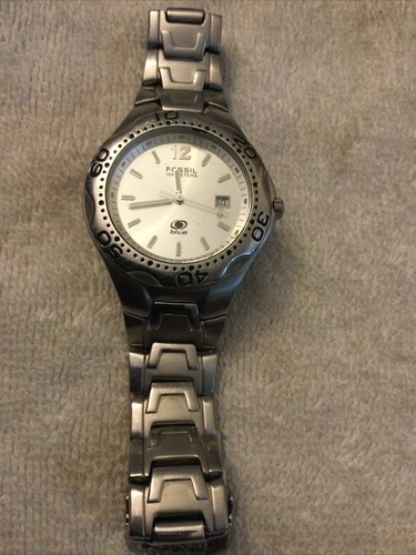 MEN'S FOSSIL 100 METERS BLUE WATCH 