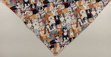 Buster Brown Dog Bandana, Tie On, It's a Dog Party, M, L