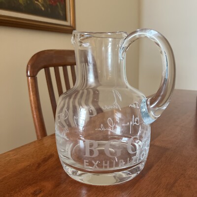 Large Heavy Crystal Pitcher Kresno, Special Edition For BGC Exhibition 2002-2004