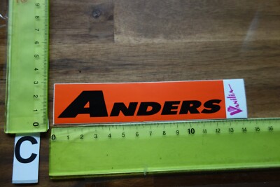 Alter Aufkleber Sport Mode Kleidung VANILIA Spruch ANDERS