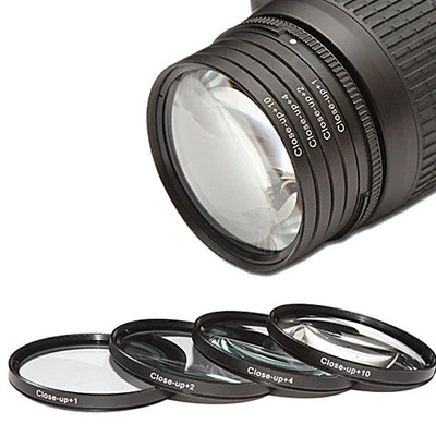 PIXONYX 37mm Makrolinsen Set Close-Up +1 +2 +4 +10 – Nahlinsen Set 37mm