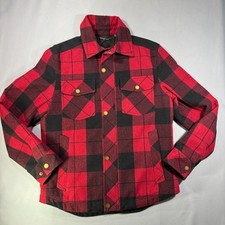 Pendleton Buffalo Plaid Mount Hood Flannel Wool Blend Jacket Men Small Cabincore