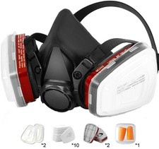 PRO 6200 Half Face Gas Mask Cover Painting Spraying Respirator Work Facepiece