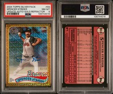 2024 TOPPS SILVER PACK 1989 CHROME PROMO #SS SPENCER STRIDER UPDATE-AUTO /50