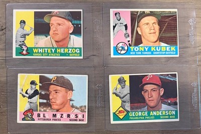 1960 Topps Starter Set EX (No Creases) Total Cards 393/ Overall Lot Grade 4