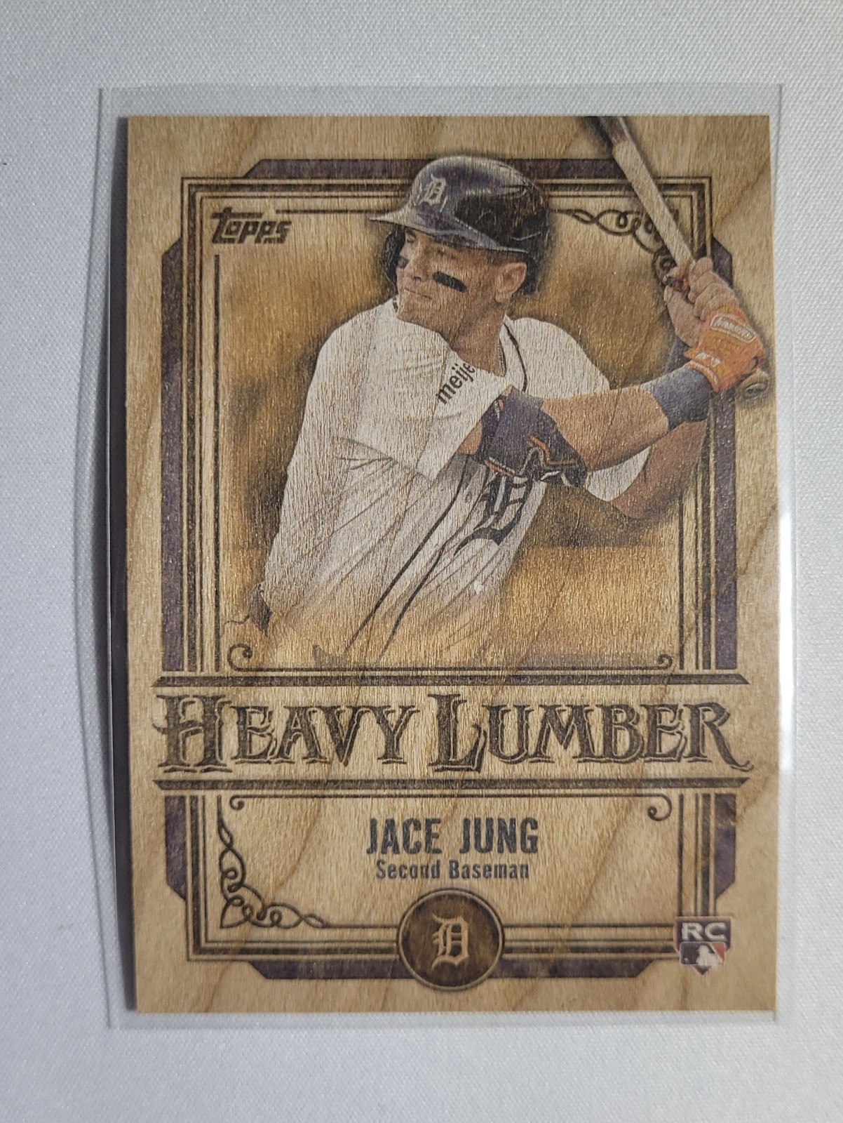 2025 Topps Update Jace Jung RC Heavy Lumber SSP Case Hit #HL67 Detroit Tigers