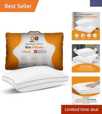 Plush Washable Egyptian Cotton Pillow – Allergy Relief & Comfort for Sleepers