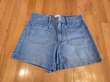  Universal Thread High Rise A-Line Denim Jean Shorts Size 8