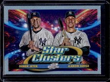 2025 Topps Cosmic Chrome Derek Jeter Aaron Judge Star Clusters #DSC-1 Yankees