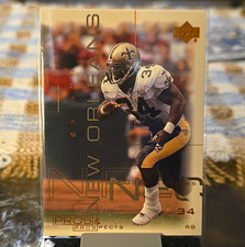 Upper Deck 2000 Pros & Prospects Ricky Williams #50 Saints Rookie Card. rookie card picture