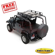 Smittybilt Src Series Roof Rack Direct-fit Black Steel For Jeep Wrangler 97-06