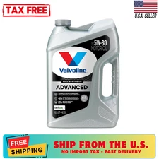 Valvoline Advanced Full Synthetic Motor Oil SAE 5W-30 Motor Oil 5 QT, Freeship