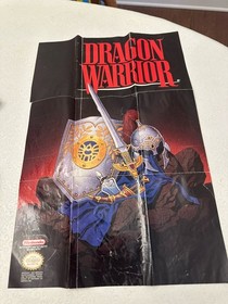 DRAGON WARRIOR  (Nintendo NES) Game Cartridge, Handbook, Map, Poster, Guide