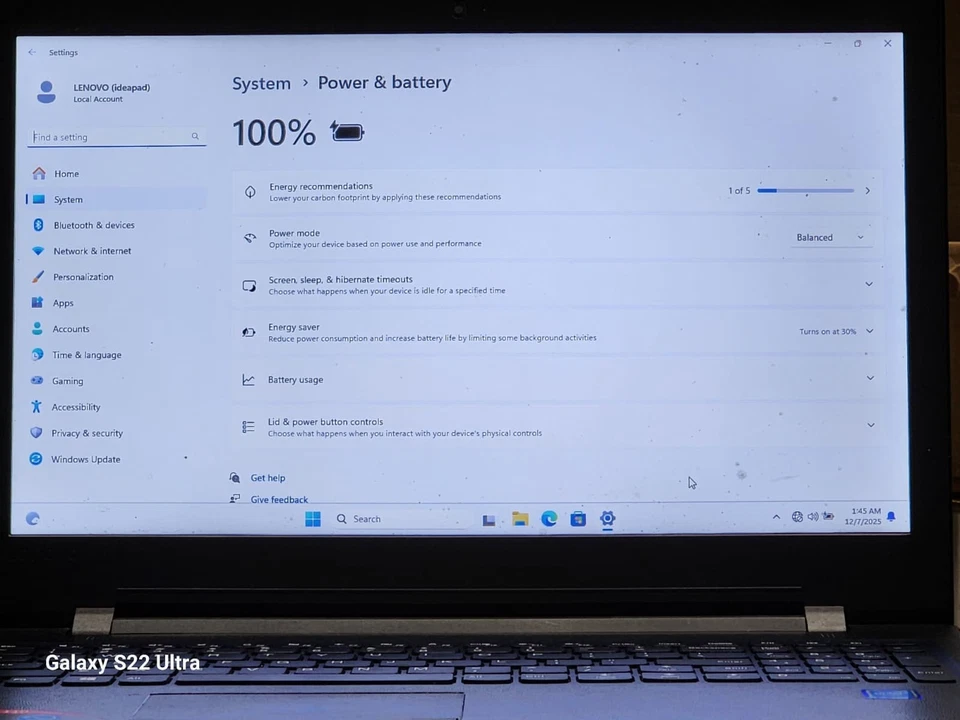 LENOVO IDEAPAD 110-15IBR 15.6'' PANTALLA RAM 4GB ALMACENAMIENTO 500GB CELERON-N3060 BONITO Foto 4 de 4