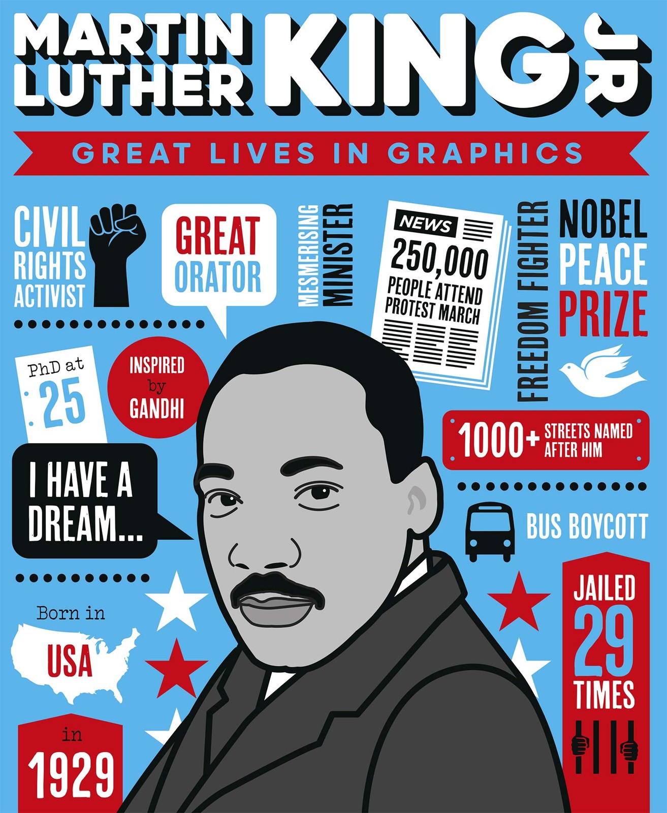 Great Lives in Graphics: Martin Luther King by Books Button HARDBACK - Image 4