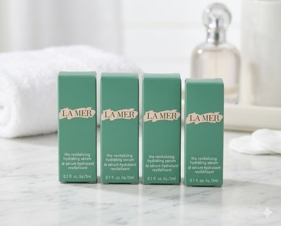 4 La Mer The Regenerating Hydrating Face Serum 0.01 oz NIB Anti-Aging Skincare
