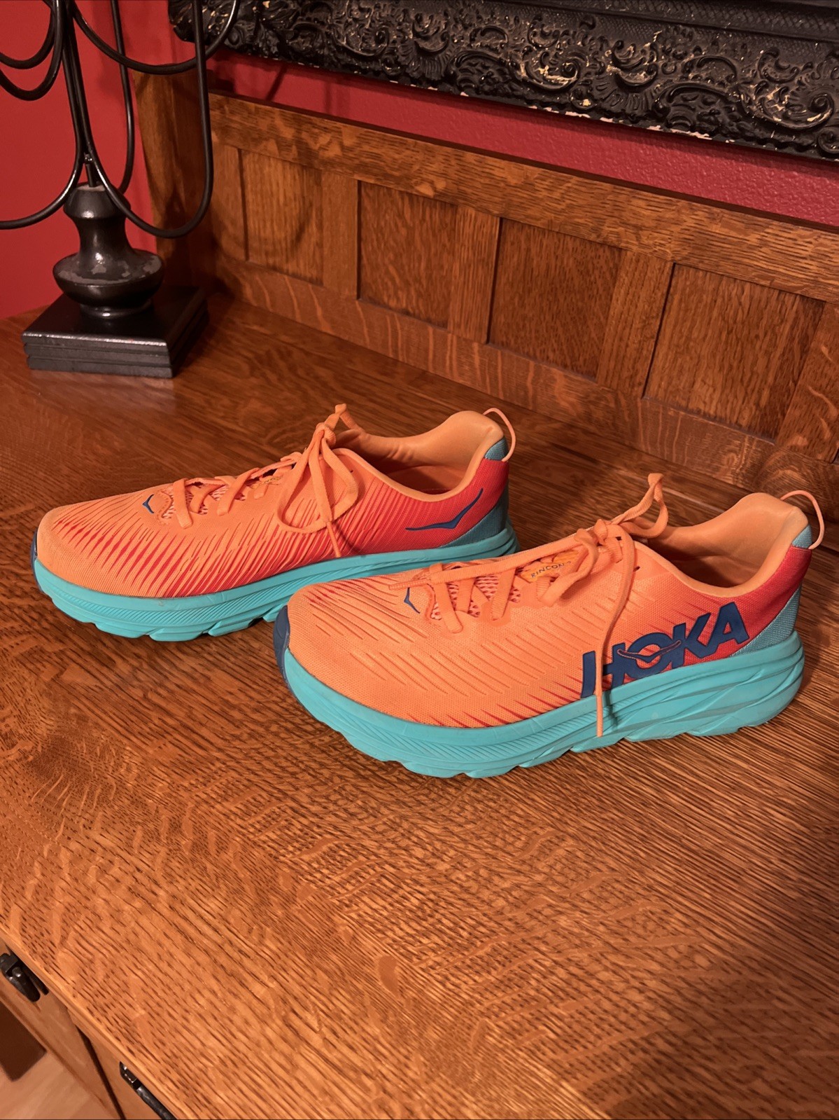 Women Size 8.5 - Hoka One One HOKA Rincon 3 Blazing Orange/Fiesta thumbnail 2