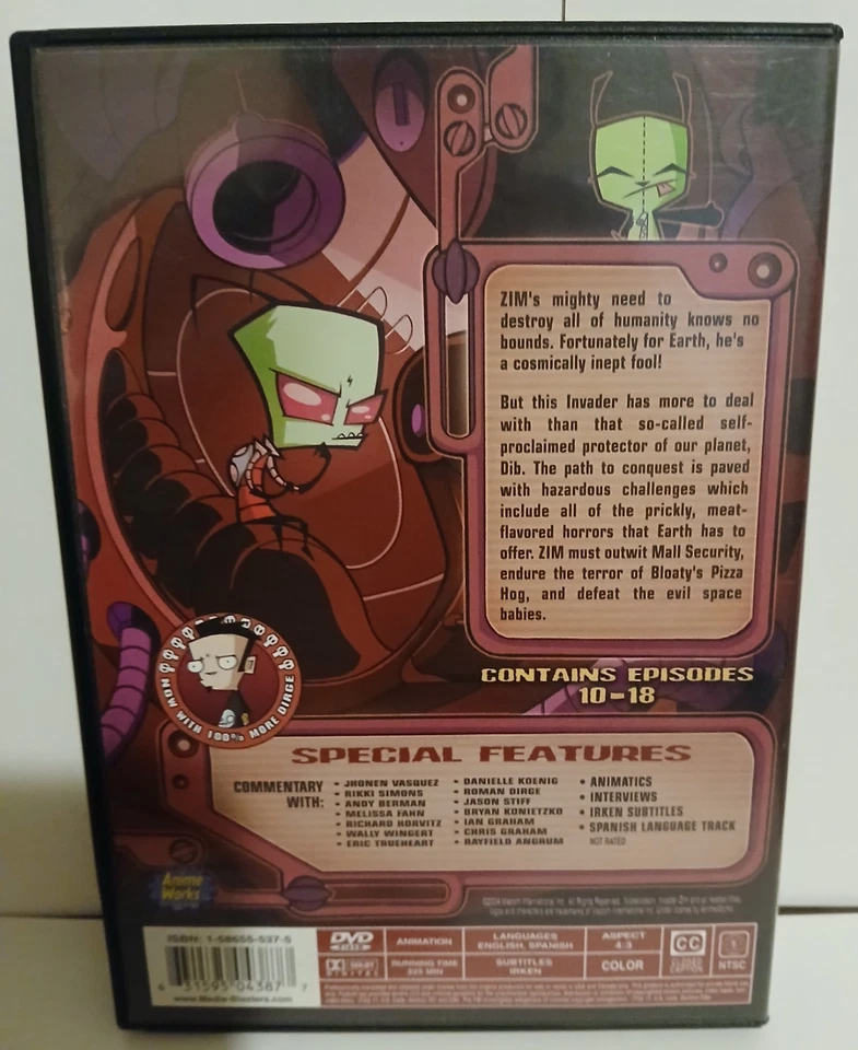 Nickelodeon Invader Zim Vol 2 Used - Image 2 of 3