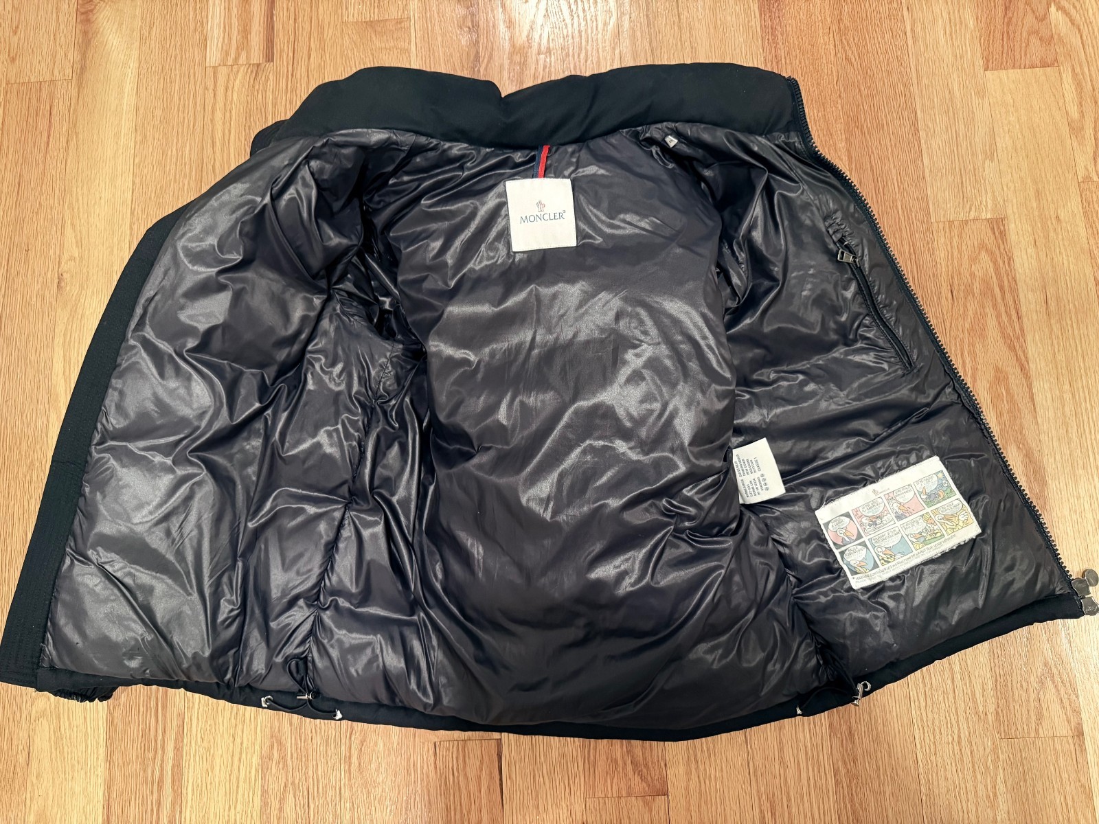 Moncler Montgenevre Authentic Mens Down Puffer Jacket Size 2 Navy Blue Excellent image 3