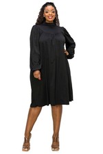 PLUS SIZE Amal Mock Neck Dress